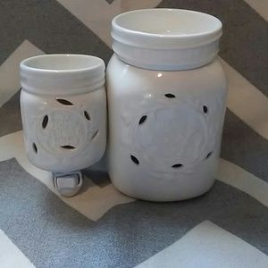 2 Mason Jar Wax Warmers Home Sweet Home